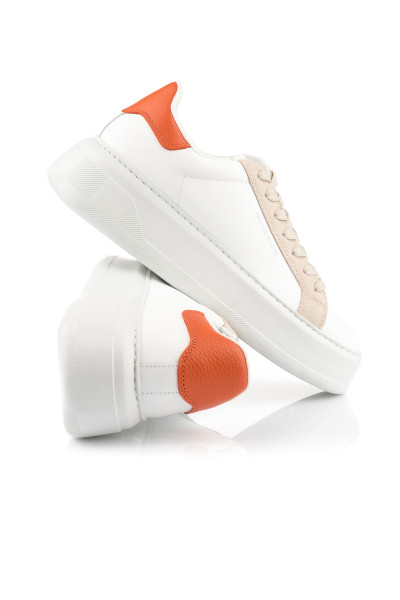 TENISKY WOOLRICH CHUNKY COURT WOMEN CALF - CAMOSCIO - Fotografie č. 3