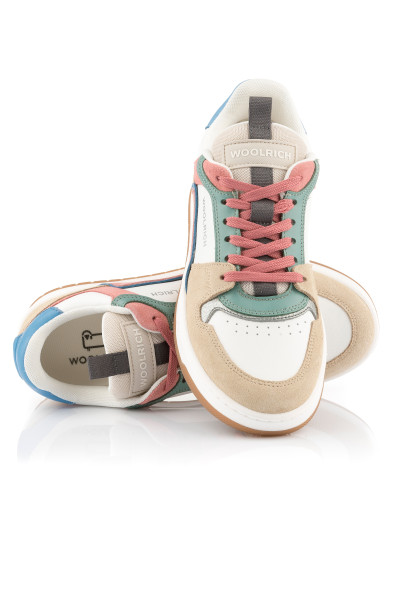 SPORTCIPŐ WOOLRICH LOW BASKET WOMAN CAMOSCIO - CALF - Kép 2