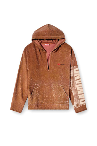 MIKINA DIESEL S-BOXT-HOOD-LUX-DD SWEAT-SHIRT - Fotografie č. 7