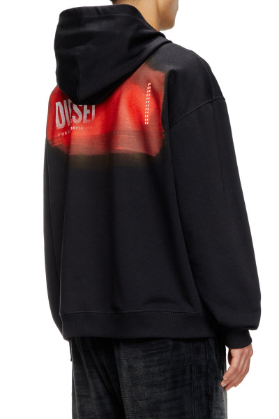 MIKINA DIESEL S-BOXT-HOOD-R11 SWEAT-SHIRT - Fotografie č. 3
