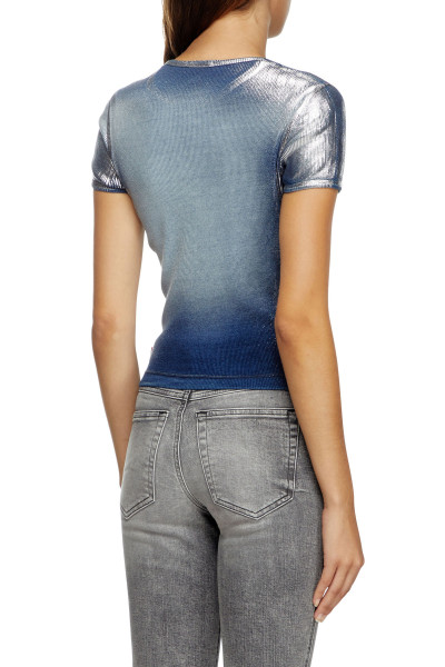 TRIČKO DIESEL T-ELE-LONG-Q1 T-SHIRT - Fotografie č. 3