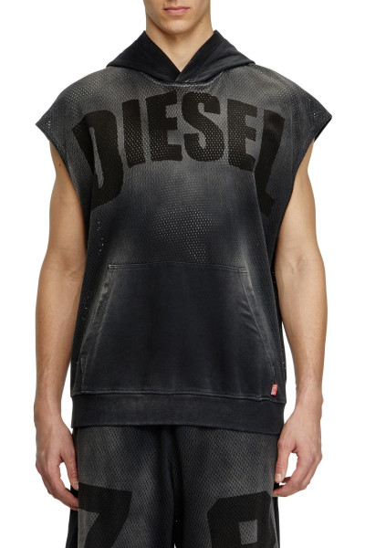 MIKINA DIESEL S-BOXT-SL-MESH SWEAT-SHIRT - Fotografia č. 1