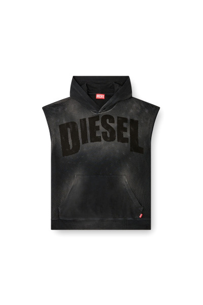 MIKINA DIESEL S-BOXT-SL-MESH SWEAT-SHIRT - Fotografia č. 4