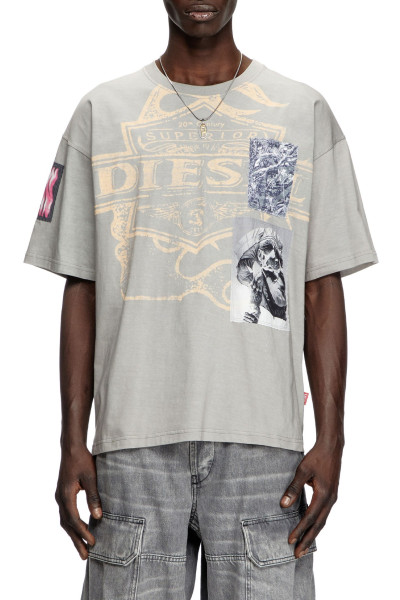 TRIČKO DIESEL T-BOXT-SLITS-R8 T-SHIRT - Fotografie č. 1