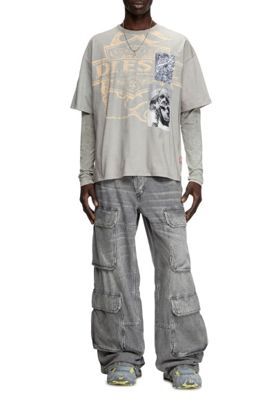 TRIČKO DIESEL T-BOXT-SLITS-R8 T-SHIRT - Fotografie č. 2