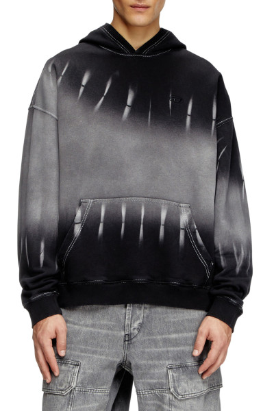 MIKINA DIESEL S-BOXT-HOOD-R2 SWEAT-SHIRT - Fotografie č. 1