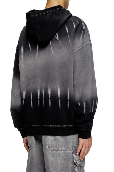 MIKINA DIESEL S-BOXT-HOOD-R2 SWEAT-SHIRT - Fotografie č. 3