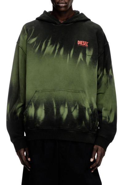 MIKINA DIESEL S-BOXT-HOOD-R2 SWEAT-SHIRT - Fotografie č. 1