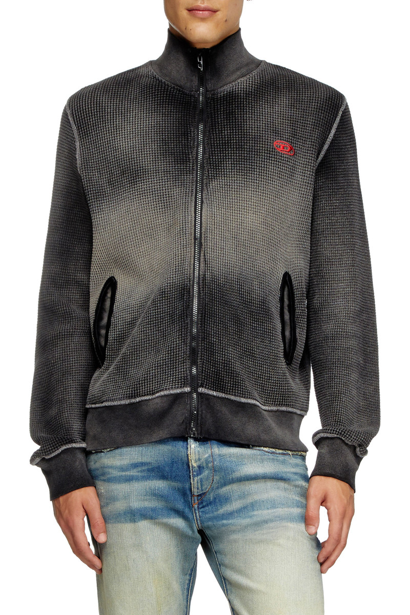 MIKINA DIESEL S-WAFY-ZIP SWEAT-SHIRT BLACK | VERMONT SK