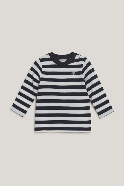 TOP GANT STRIPED SHIELD PIQUE LS TOP - Kép 1