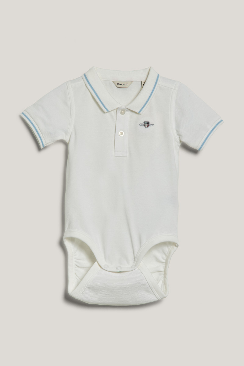 BODY GANT CONTRAST TP PIQUE BODY WHITE