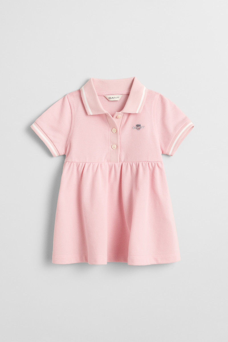 ŠATY GANT PIQUE SPIN DRESS BLUSHING PINK