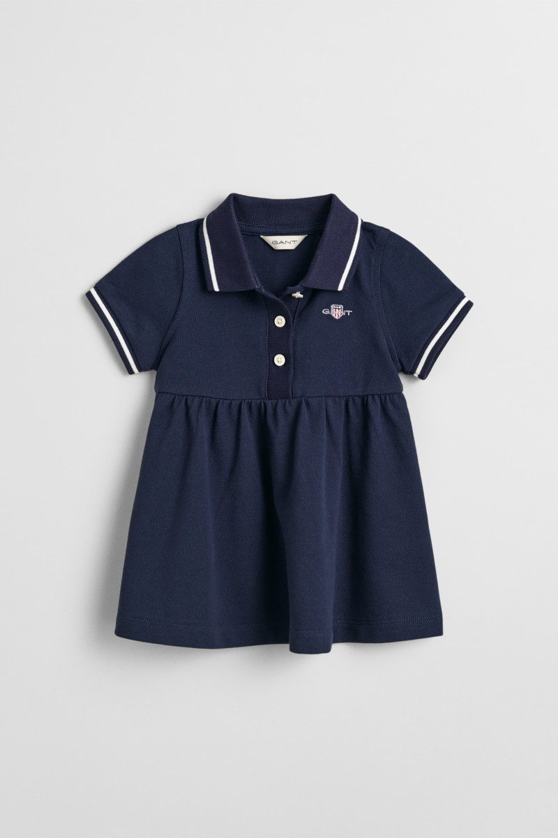 ŠATY GANT PIQUE SPIN DRESS MARINE