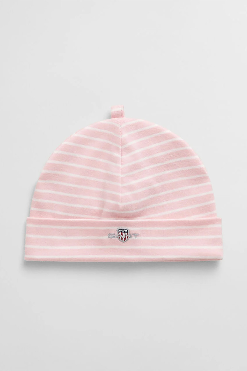E-shop ČEPICE GANT STRIPED SHIELD BEANIE BLUSHING PINK