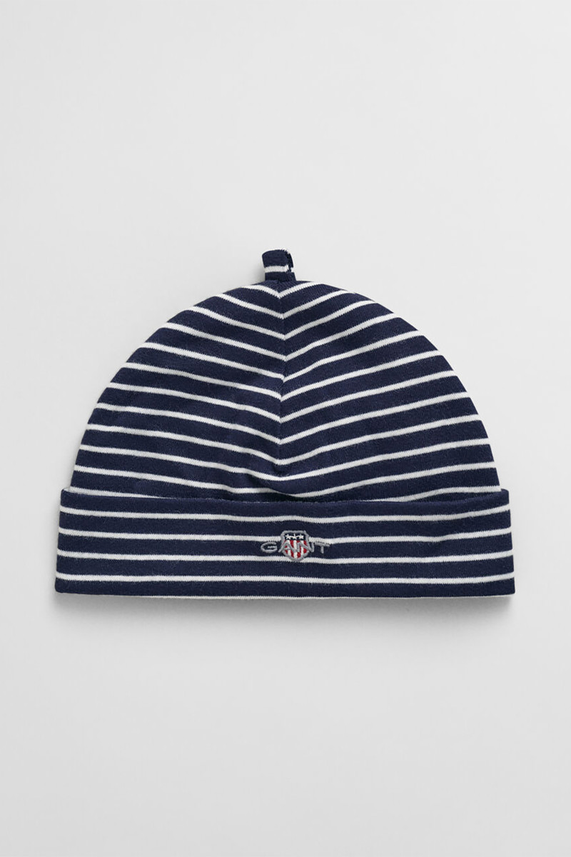 ČEPICE GANT STRIPED SHIELD BEANIE MARINE