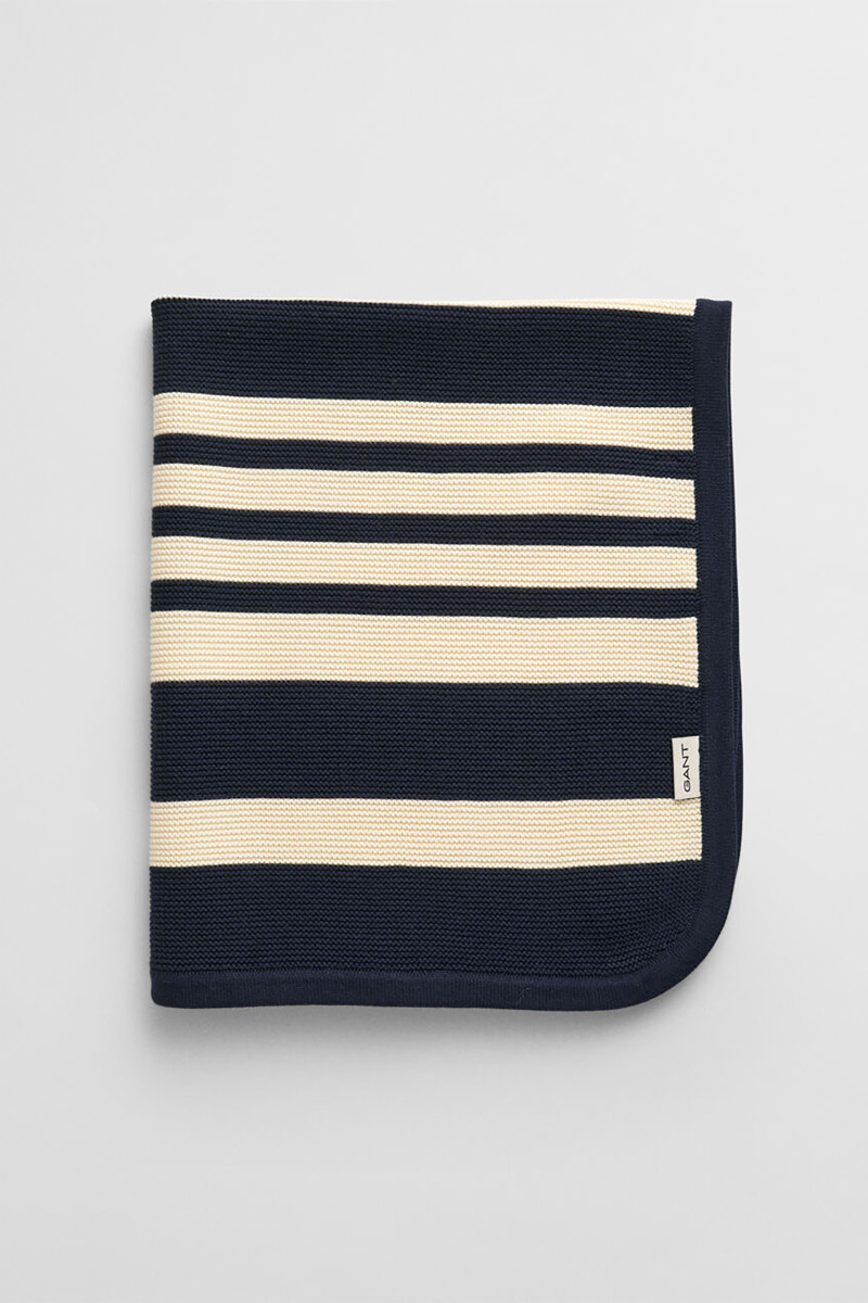 DEKA GANT BRETON STRIPED BLANKET MARINE