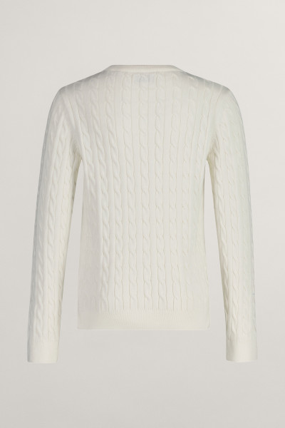 SVETR GANT SHIELD COTTON CABLE C-NECK - Fotografie č. 2