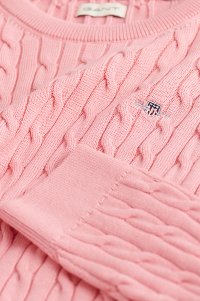 SVETR GANT SHIELD COTTON CABLE C-NECK - Fotografie č. 3