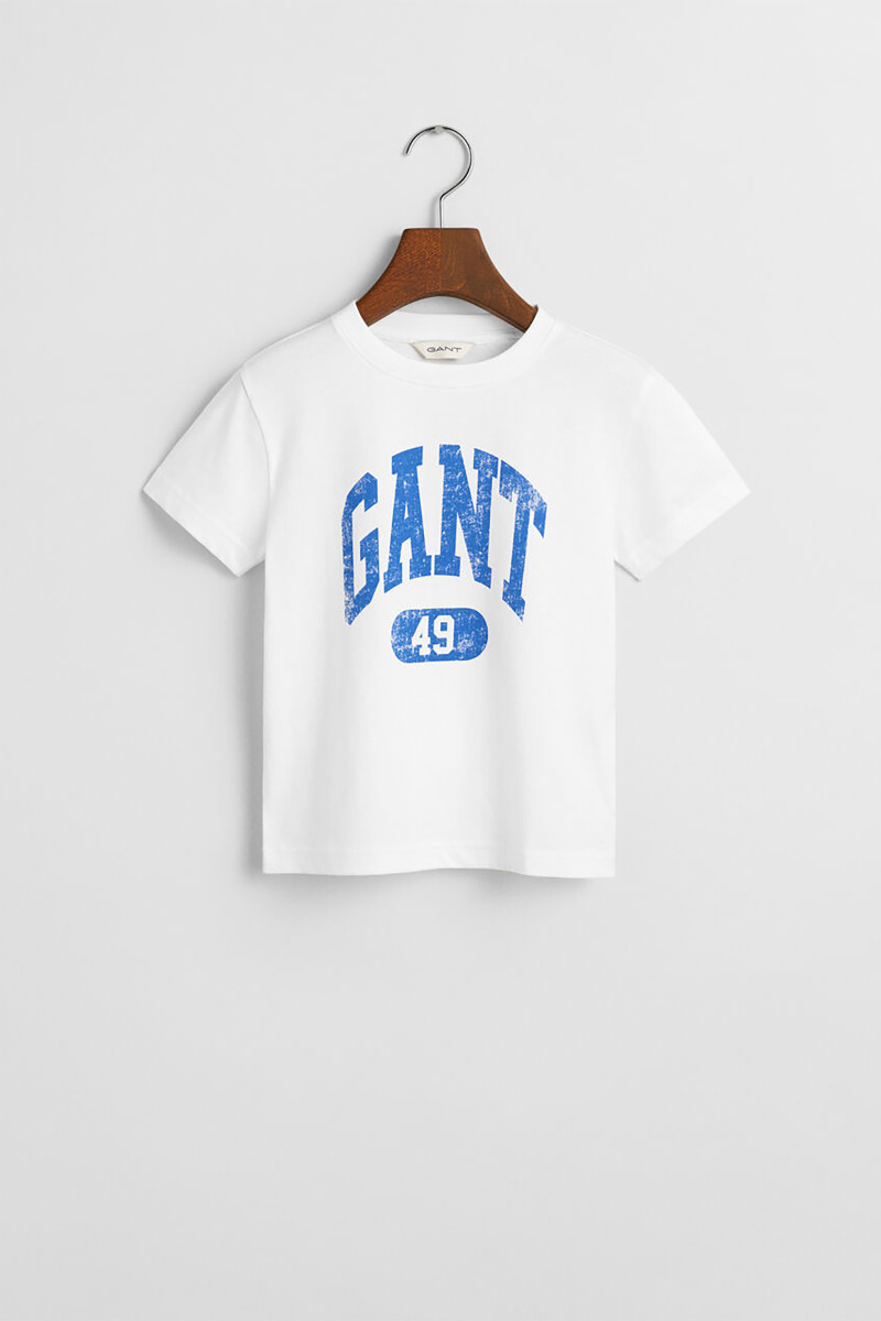 TRIČKO GANT 49 ARCH RELAXED T-SHIRT WHITE