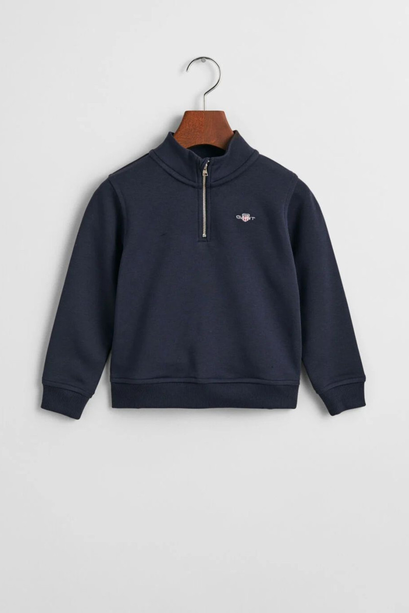 E-shop MIKINA GANT SHIELD HALF ZIP SWEAT EVENING BLUE
