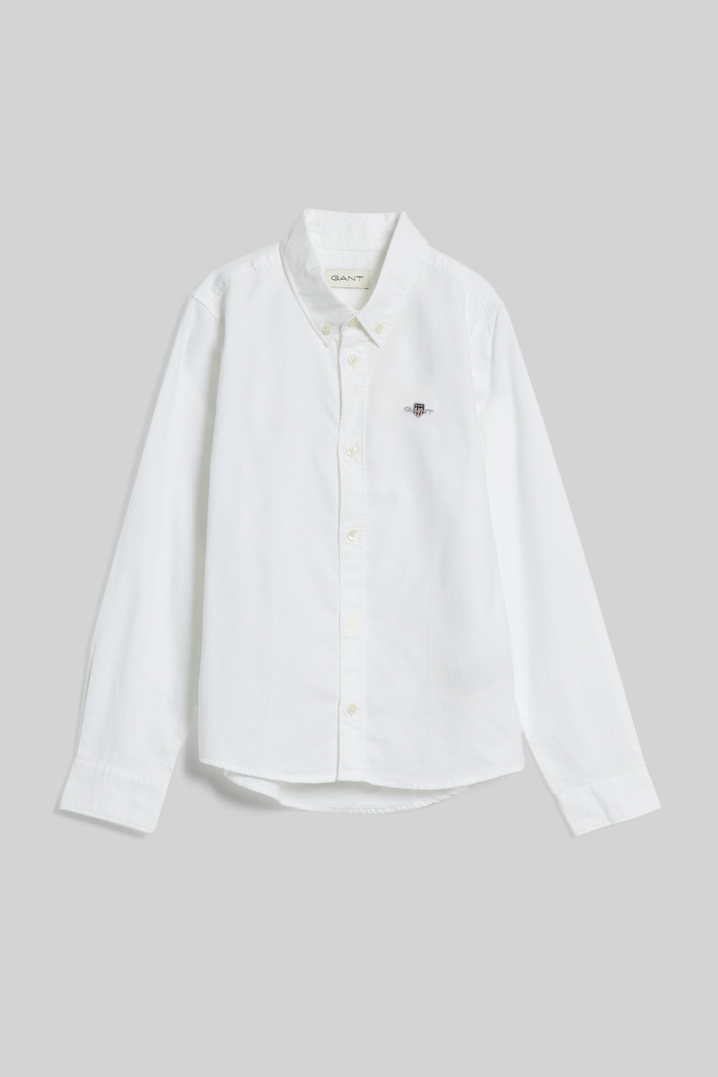 KOŠILE GANT SHIELD OXFORD BD SHIRT WHITE