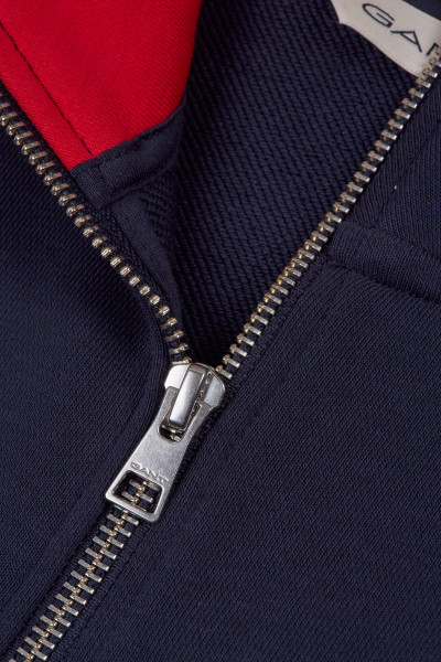MIKINA GANT COLOR BLOCKED SHIELD HALF ZIP - Fotografie č. 4