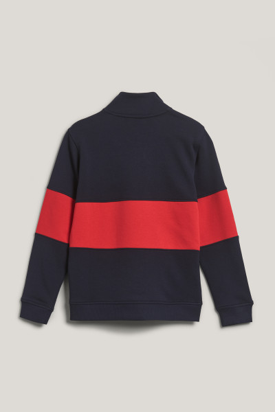 MIKINA GANT COLOR BLOCKED SHIELD HALF ZIP - Fotografie č. 2