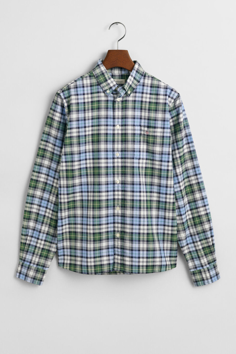 KOŠILE GANT ARCHIVE OXFORD CHECKED SHIRT CLEAR SKY