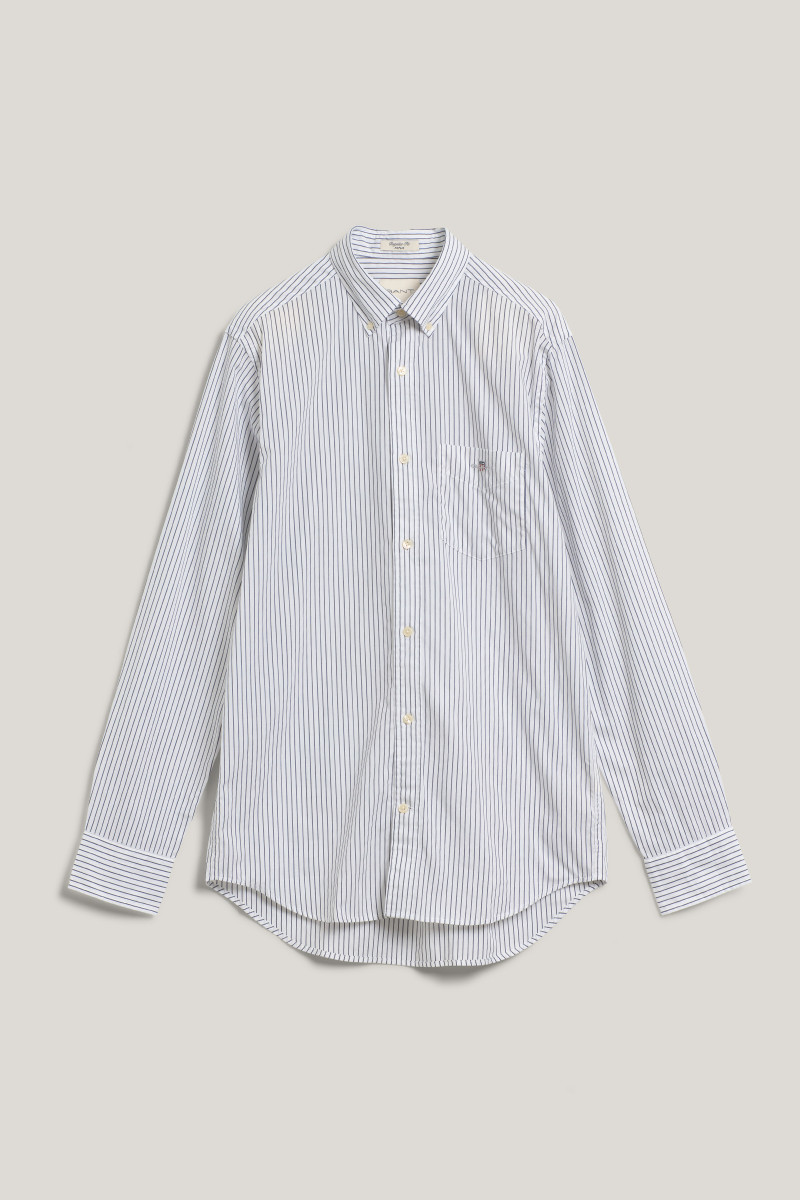 E-shop KOŠILE GANT REG CLASSIC POPLIN STRIPE SHIRT EGGSHELL
