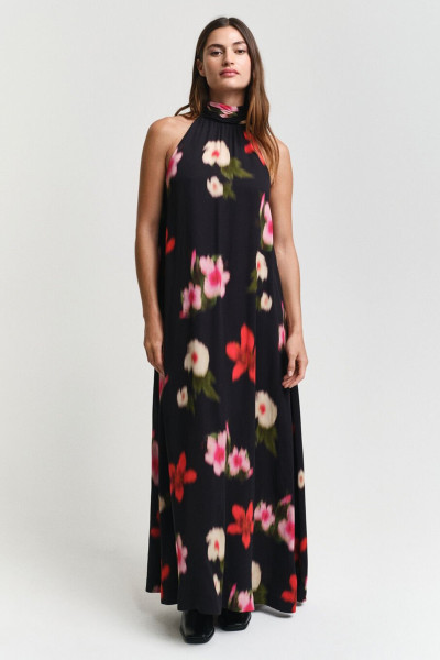 RUHA GANT FLORAL PRINT HALTERNECK DRESS - Kép 1