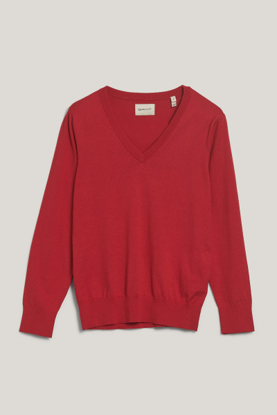 SVETR GANT FINE KNIT V-NECK - Fotografie č. 1