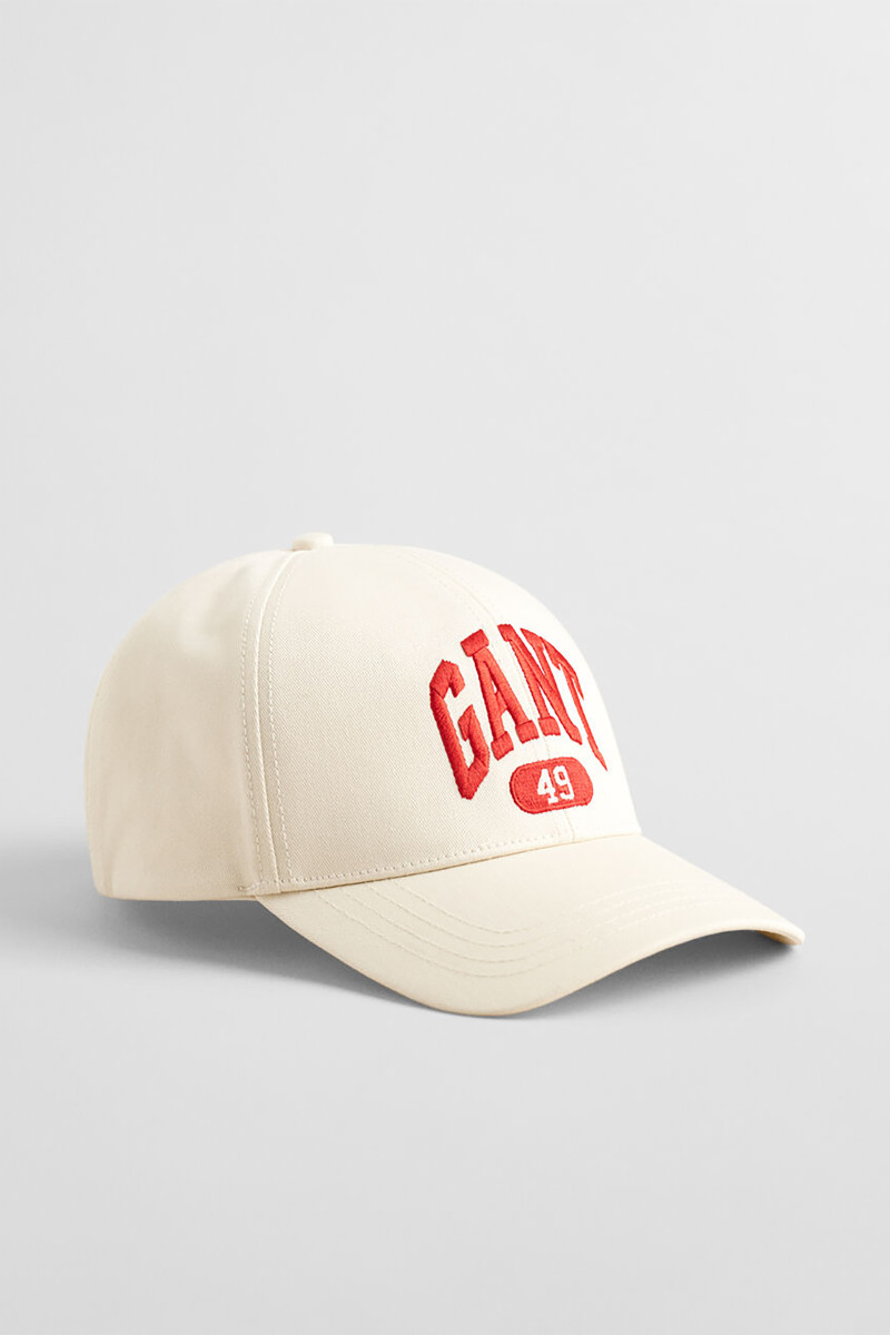 KŠILTOVKA GANT 49 ARCH BASEBALL CAP CREAM
