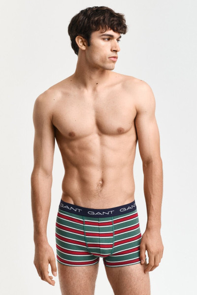 SPODNÍ PRÁDLO GANT RUGGER STRIPE TRUNK 3-PACK GB - Fotografie č. 4
