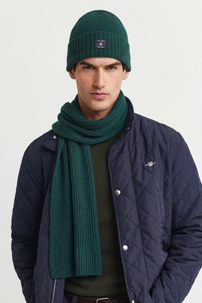 SET ČEPICE A ŠÁLA GANT LABEL BEANIE SCARF GIFT SET - Fotografie č. 7
