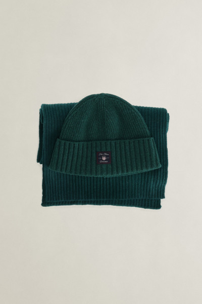 SET ČEPICE A ŠÁLA GANT LABEL BEANIE SCARF GIFT SET - Fotografie č. 1