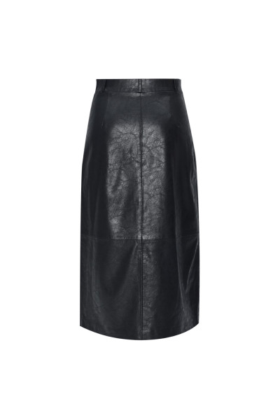 SZOKNYA DKNY VEGAN LEATHER SKIRT - Kép 2
