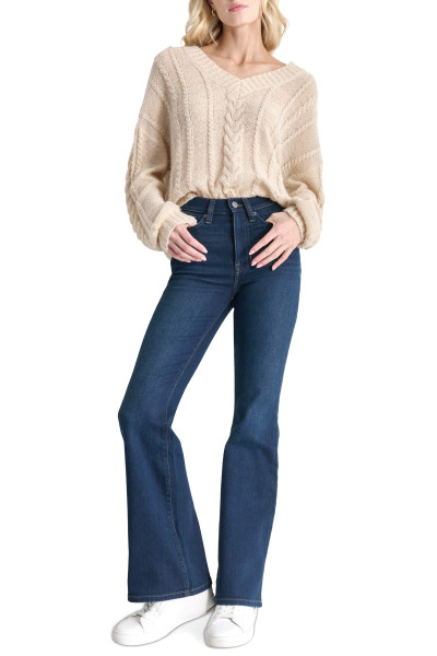 DŽÍNY DKNY HIGH RISE FLARE - Fotografie č. 1