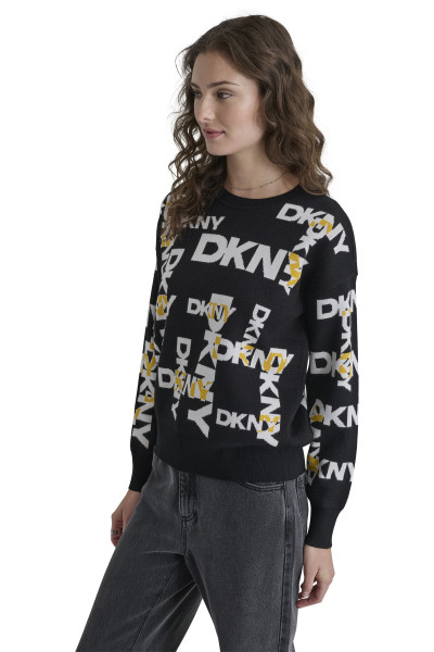 KARDIGAN DKNY L/S LEGACY ALL OVER - Fotografie č. 2