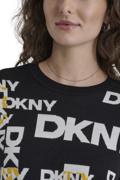 KARDIGAN DKNY L/S LEGACY ALL OVER - Fotografie č. 4