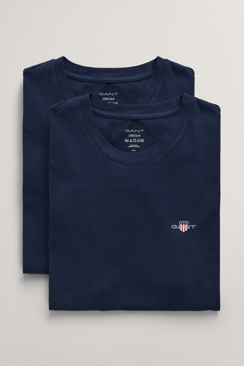 SPODNÍ PRÁDLO GANT C-NECK T-SHIRT 2-PACK MARINE