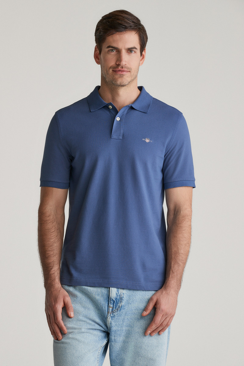 E-shop POLOKOŠILE GANT REG SHIELD SS PIQUE POLO DUSTY NAVY