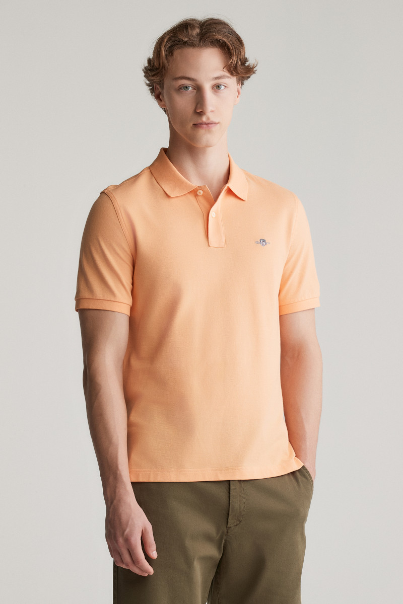 E-shop POLOKOŠILE GANT REG SHIELD SS PIQUE POLO PEACHY ORANGE