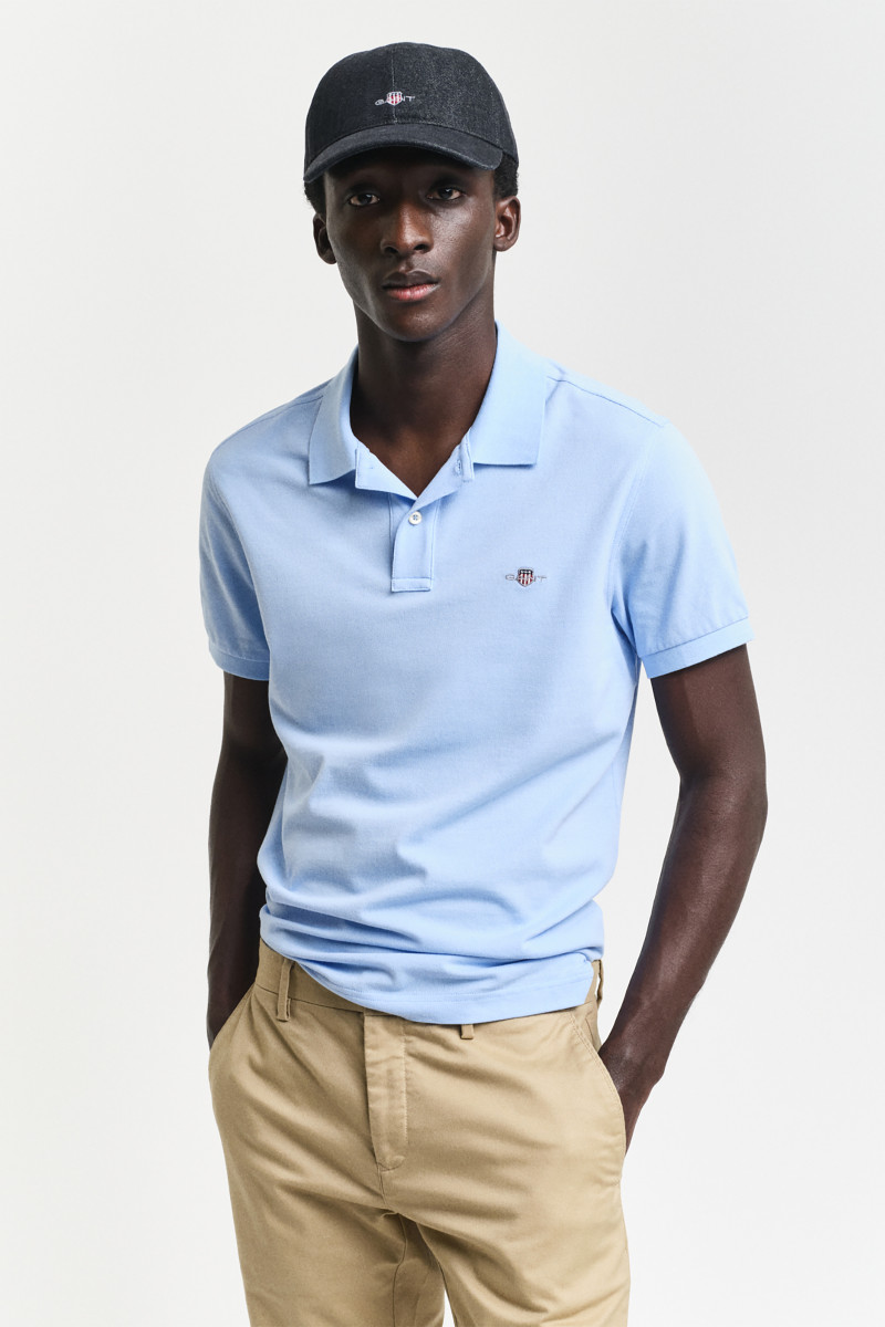 E-shop POLOKOŠILE GANT SLIM SHIELD SS PIQUE POLO CAPRI BLUE