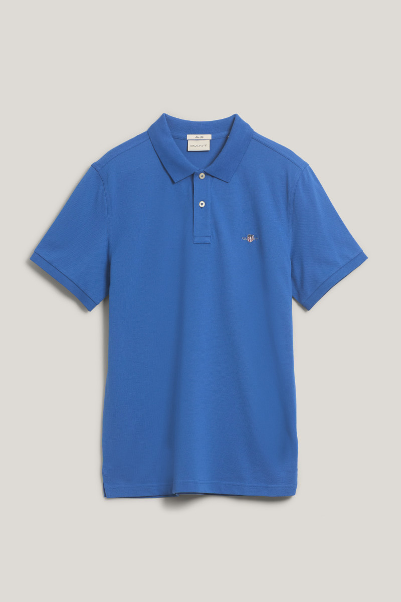 POLOKOŠILE GANT SLIM SHIELD SS PIQUE POLO RICH BLUE