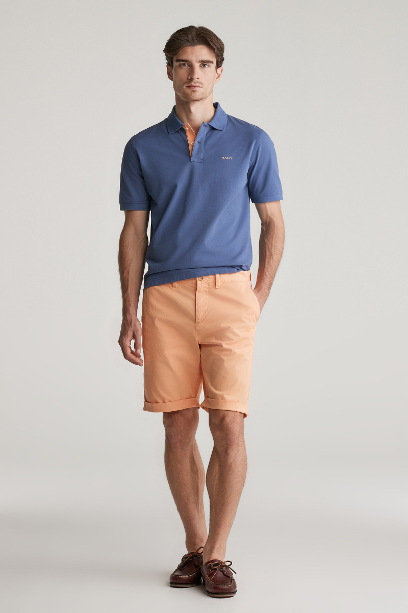 E-shop ŠORTKY GANT REG SUNFADED CHINO SHORTS PEACHY ORANGE
