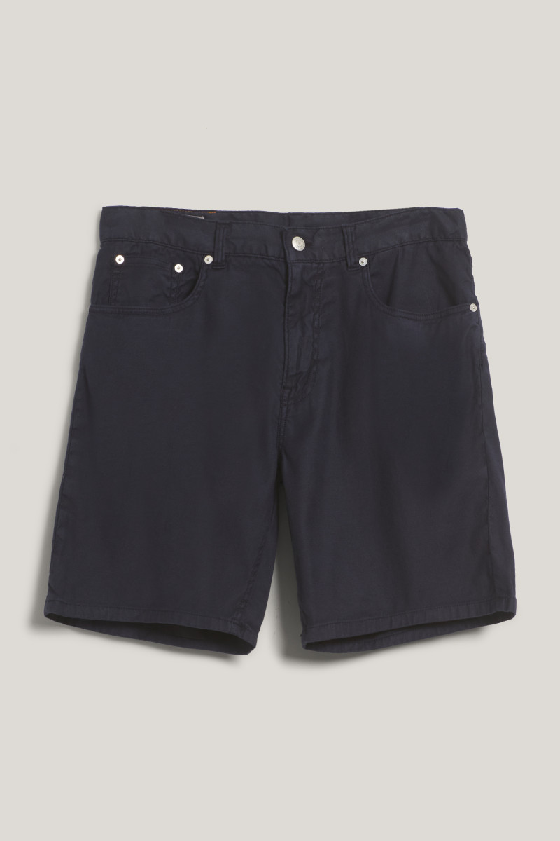 ŠORTKY GANT REG COT/LINEN JEANS SHORTS EVENING BLUE