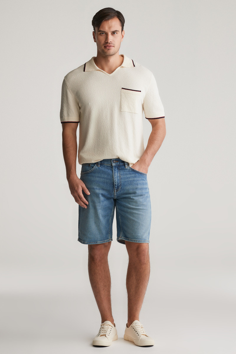 ŠORTKY GANT REG JEANS SHORTS MID BLUE WORN IN
