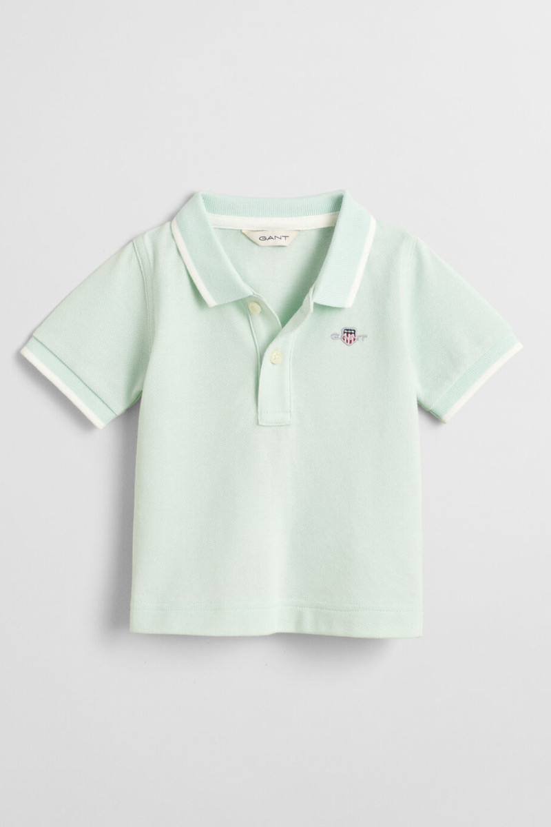 E-shop POLOKOŠILE GANT CONTRAST TP SS PIQUE RUGGER FADED MINT