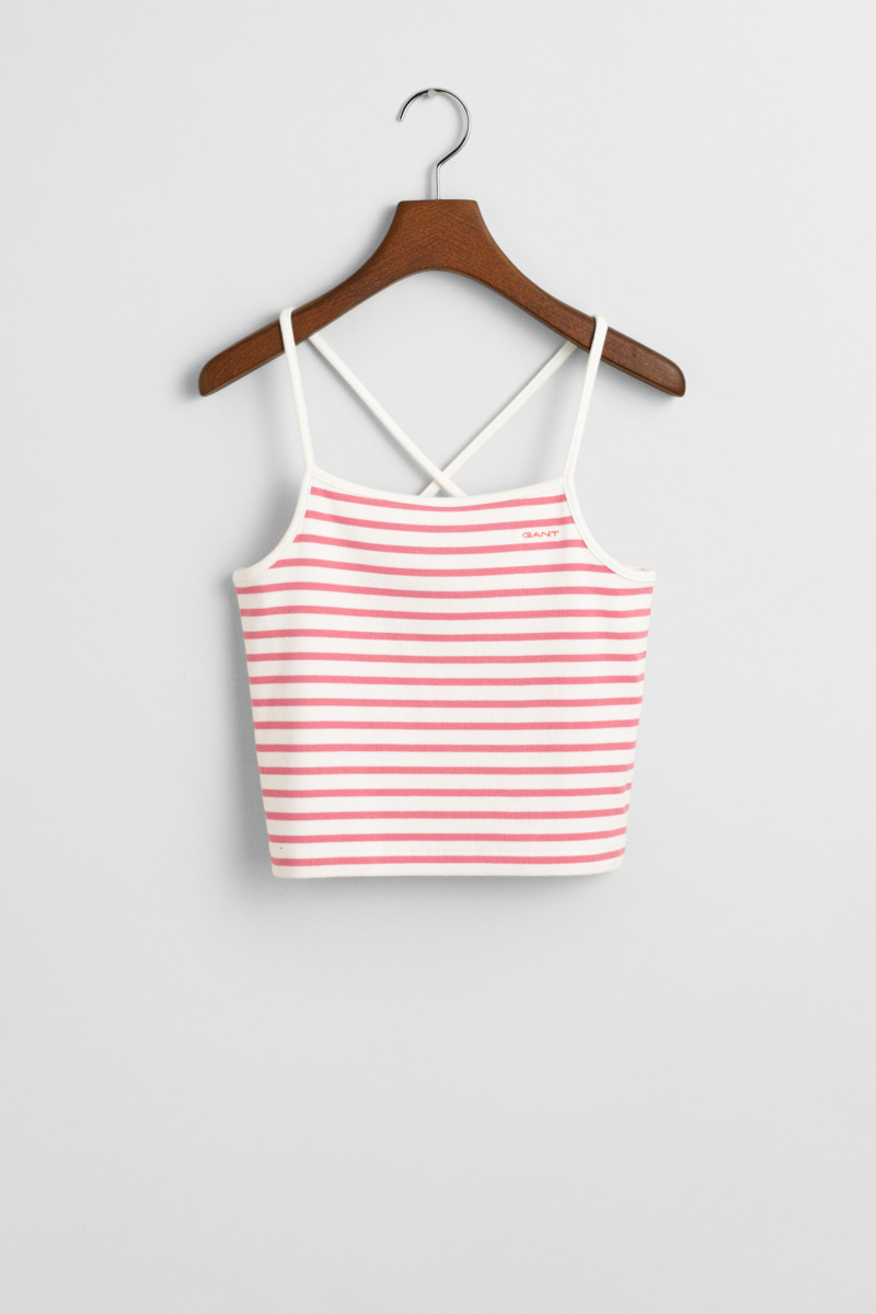 E-shop TRIČKO GANT STRIPED TANK TOP BLUSH PINK