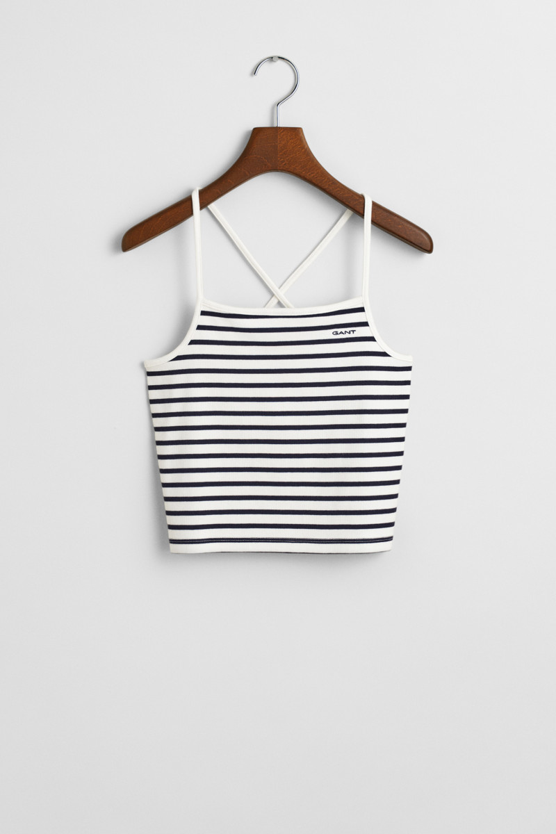 TRIČKO GANT STRIPED TANK TOP EVENING BLUE